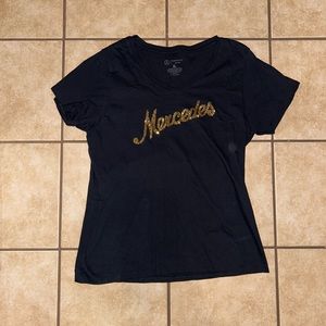 Merceds tee with gold letters. Like new condition. Size XL